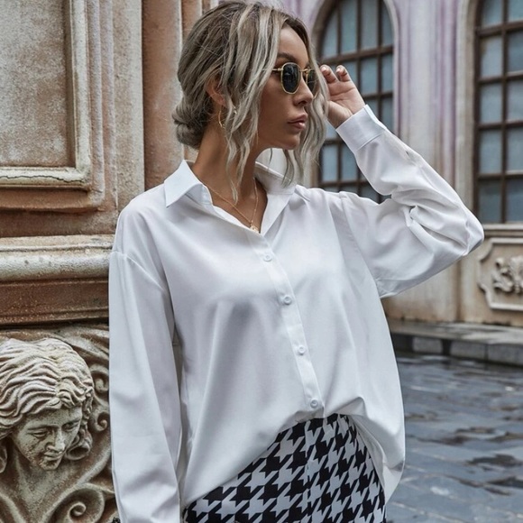 White Button Up - Picture 2 of 4